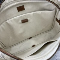 Gucci Unisex GG Emblem Medium Briefcase-Brown 821149FAED39786 (1)