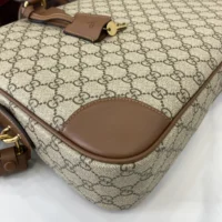 Gucci Unisex GG Emblem Medium Briefcase-Brown 821149FAED39786 (1)