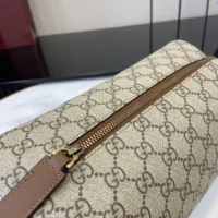 Gucci Unisex GG Emblem Medium Toiletry Case-Brown 821163FAED09786 (1)
