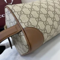 Gucci Unisex GG Emblem Medium Toiletry Case-Brown 821163FAED09786 (1)