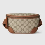 Gucci Unisex GG Emblem Small Belt Bag-Brown 821165FAEEC9786