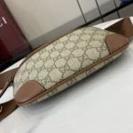 Gucci Unisex GG Emblem Small Belt Bag-Brown 821165FAEEC9786