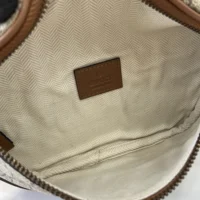 Gucci Unisex GG Emblem Small Belt Bag-Brown 821165FAEEC9786 (1)
