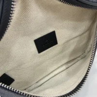 Gucci Unisex GG Emblem Small Belt Bag-Gray 821165FAED91000 (1)