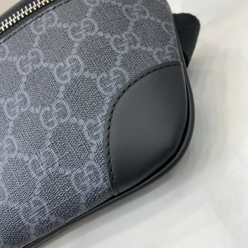 Gucci Unisex GG Emblem Small Belt Bag-Gray 821165FAED91000