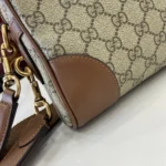 Gucci Unisex GG Emblem Small Crossbody Bag-Brown 821155FAED39786