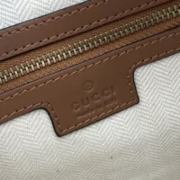 Gucci Unisex GG Emblem Small Crossbody Bag-Brown 821155FAED39786 (1)