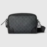 Gucci Unisex GG Emblem Small Crossbody Bag-Gray 821155FAED41000
