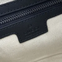 Gucci Unisex GG Emblem Small Crossbody Bag-Gray 821155FAED41000 (1)
