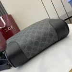 Gucci Unisex GG Emblem Small Crossbody Bag-Gray 821155FAED41000