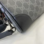 Gucci Unisex GG Emblem Small Crossbody Bag-Gray 821155FAED41000