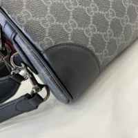 Gucci Unisex GG Emblem Small Crossbody Bag-Gray 821155FAED41000 (1)