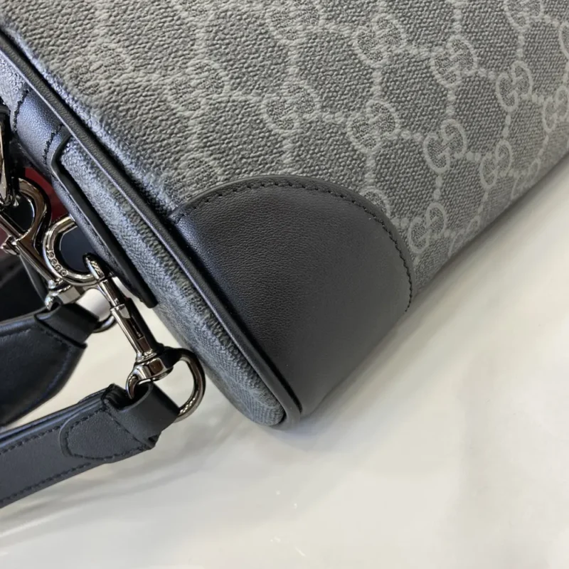 Gucci Unisex GG Emblem Small Crossbody Bag-Gray 821155FAED41000