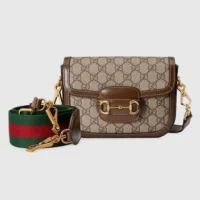 Gucci Unisex Horsebit 1955 Small Shoulder Bag 658574HUHHG8565 (1)