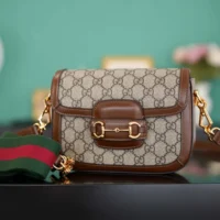 Gucci Unisex Horsebit 1955 Small Shoulder Bag 658574HUHHG8565 (1)