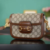 Gucci Unisex Horsebit 1955 Small Shoulder Bag 658574HUHHG8565 (1)