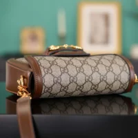 Gucci Unisex Horsebit 1955 Small Shoulder Bag 658574HUHHG8565 (1)