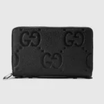 Gucci Unisex Jumbo GG Travel Document Case-Black 751760AABY01000