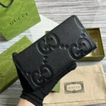 Gucci Unisex Jumbo GG Zip Around Wallet ‎739484AABY01000
