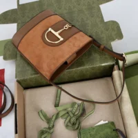 Gucci Women 73 Mini Bucket Bag-Brown 833665CAAAV2718 (1)