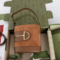 Gucci Women 73 Mini Bucket Bag-Brown 833665CAAAV2718 (1)
