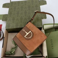 Gucci Women 73 Mini Bucket Bag-Brown 833665CAAAV2718 (1)