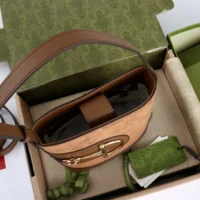 Gucci Women 73 Mini Bucket Bag-Brown 833665CAAAV2718 (1)