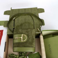 Gucci Women 73 Mini Bucket Bag-Green 833665CAAAV3706 (1)