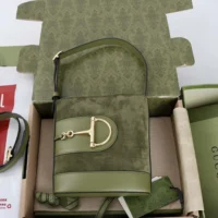 Gucci Women 73 Mini Bucket Bag-Green 833665CAAAV3706 (1)