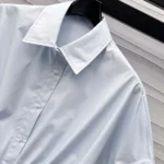 Louis Vuitton Women Drawstring Waist Cotton Poplin Shirt 1AGQMO