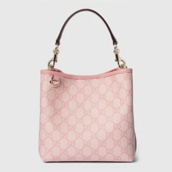 Gucci Women G Rmblem Mini Bucket Bag-Light Pink 815118FAD6L8459