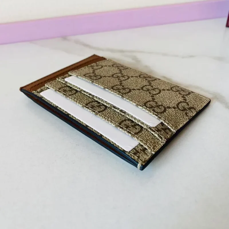 Gucci Women GG Emblem Card Case-Brown 821208FAED09786