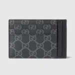 Gucci Women GG Emblem Card Case-Gray 821208FAD6M1000