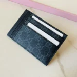 Gucci Women GG Emblem Card Case-Gray 821208FAD6M1000