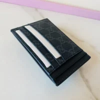 Gucci Women GG Emblem Card Case-Gray 821208FAD6M1000 (1)