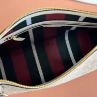 Gucci Women GG Emblem Medium Shoulder Bag-White 815216FAD6L9641 (1)