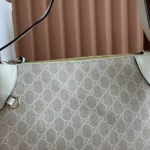 Gucci Women GG Emblem Medium Shoulder Bag-White 815216FAD6L9641