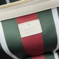 Gucci Women GG Emblem Medium Tote Bag-White 815213FAD6L9641 (1)