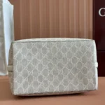 Gucci Women GG Emblem Mini Bucket Bag-White 815118FAD6L9641