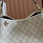 Gucci Women GG Emblem Mini Bucket Bag-White 815118FAD6L9641