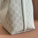 Gucci Women GG Emblem Mini Bucket Bag-White 815118FAD6L9641