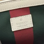 Gucci Women GG Emblem Mini Bucket Bag-White 815118FAD6L9641