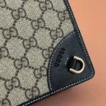 Gucci Women GG Emblem Mini Shoulder Bag-Black 820688FAD6L9741