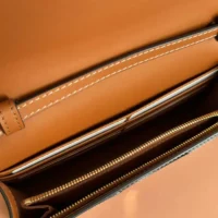 Gucci Women GG Emblem Mini Shoulder Bag-Brown 820688FAD6L9758 (1)