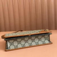 Gucci Women GG Emblem Mini Shoulder Bag-Brown 820688FAD6L9758 (1)