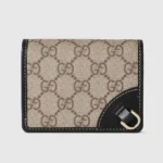 Gucci Women GG Emblem Mini Wallet-Black 820692FAD6L9741