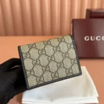 Gucci Women GG Emblem Mini Wallet-Black 820692FAD6L9741
