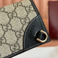 Gucci Women GG Emblem Mini Wallet-Black 820692FAD6L9741 (1)