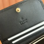 Gucci Women GG Emblem Mini Wallet-Black 820692FAD6L9741