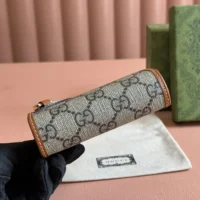 Gucci Women GG Emblem Mini Wallet-Brown 820692FAD6L9758 (1)